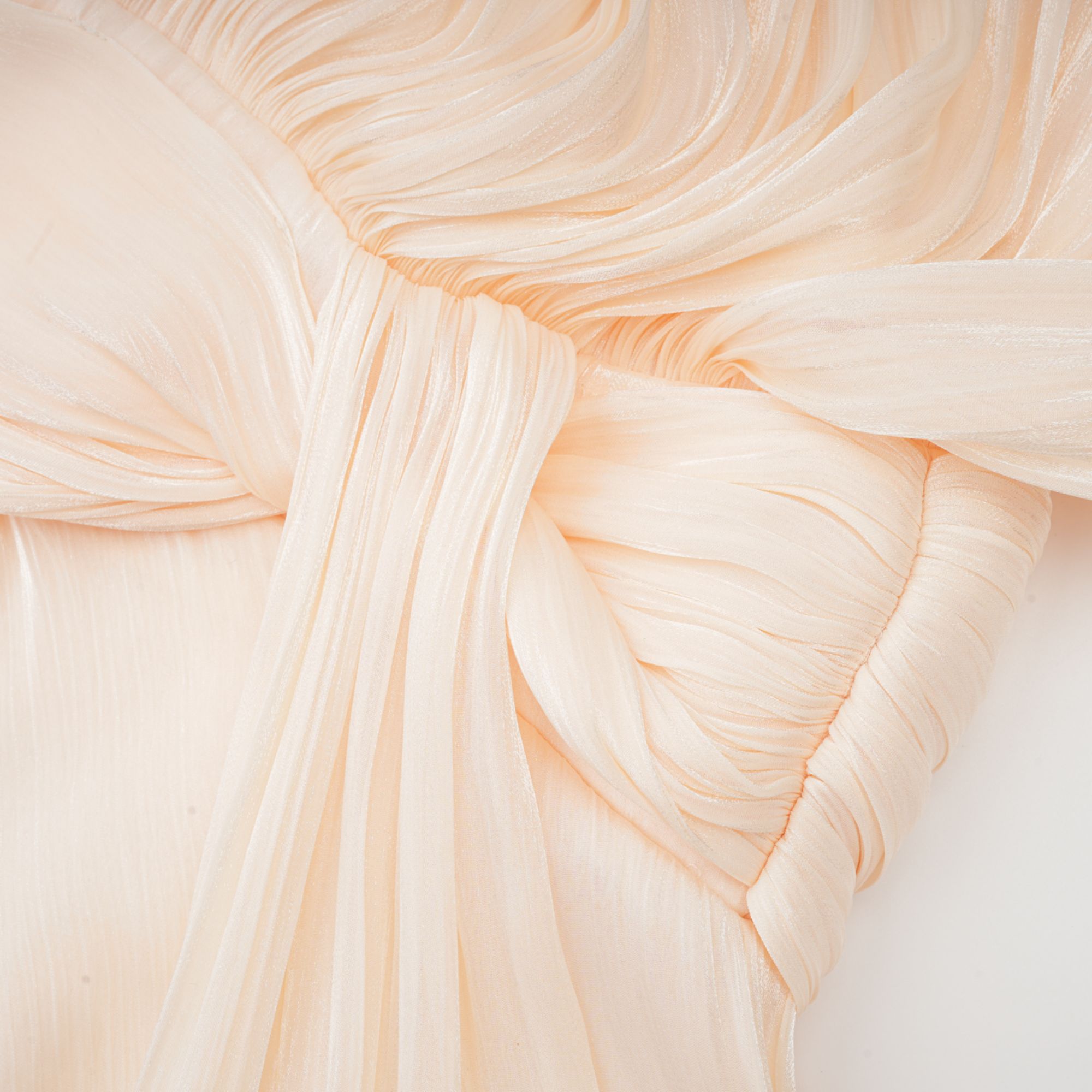 Quelara fully-pleated ruffled mini dress