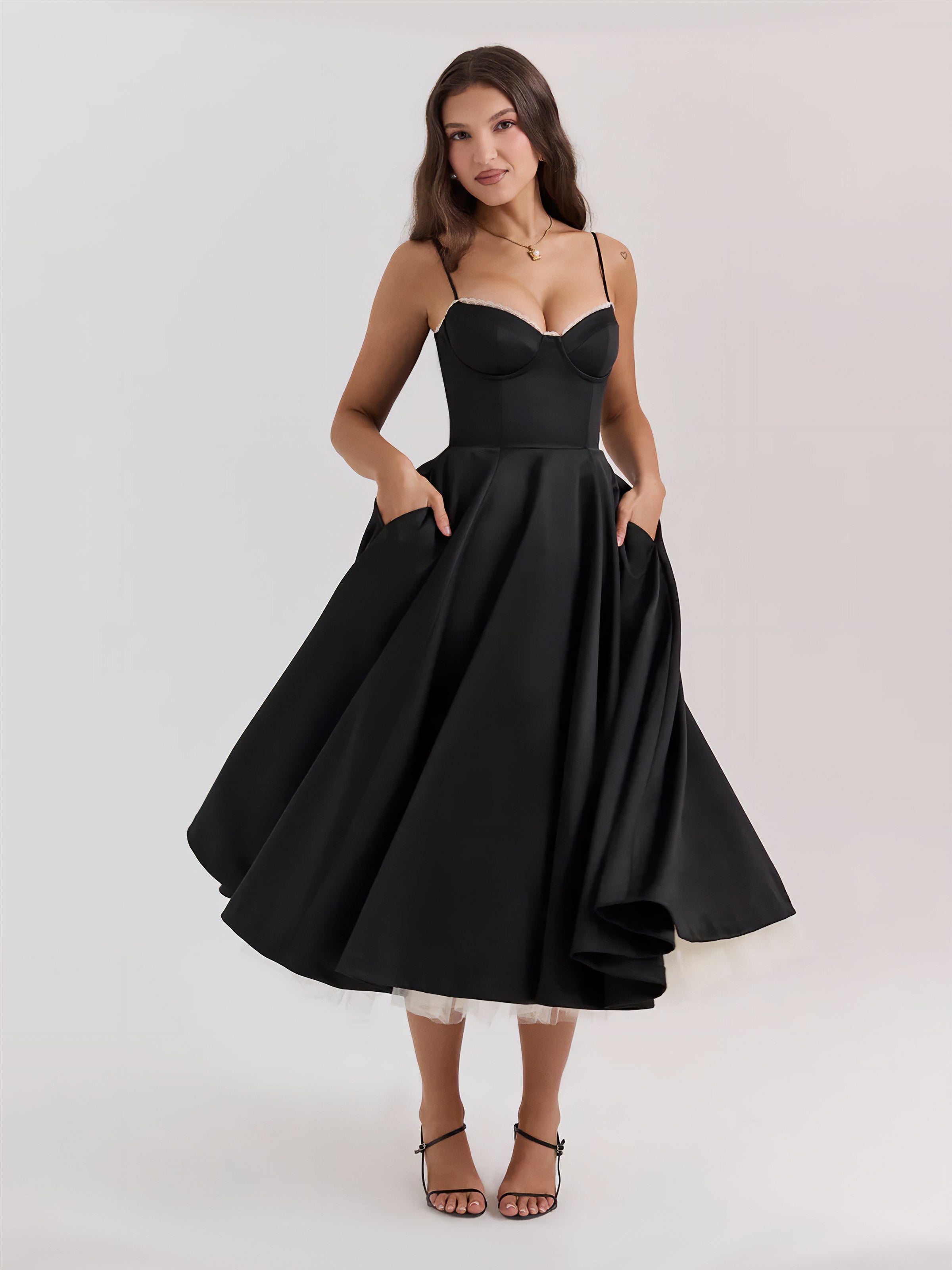Sylvara midi dress