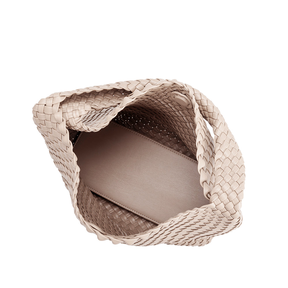 Aelthara ivory recycled vegan shoulder bag