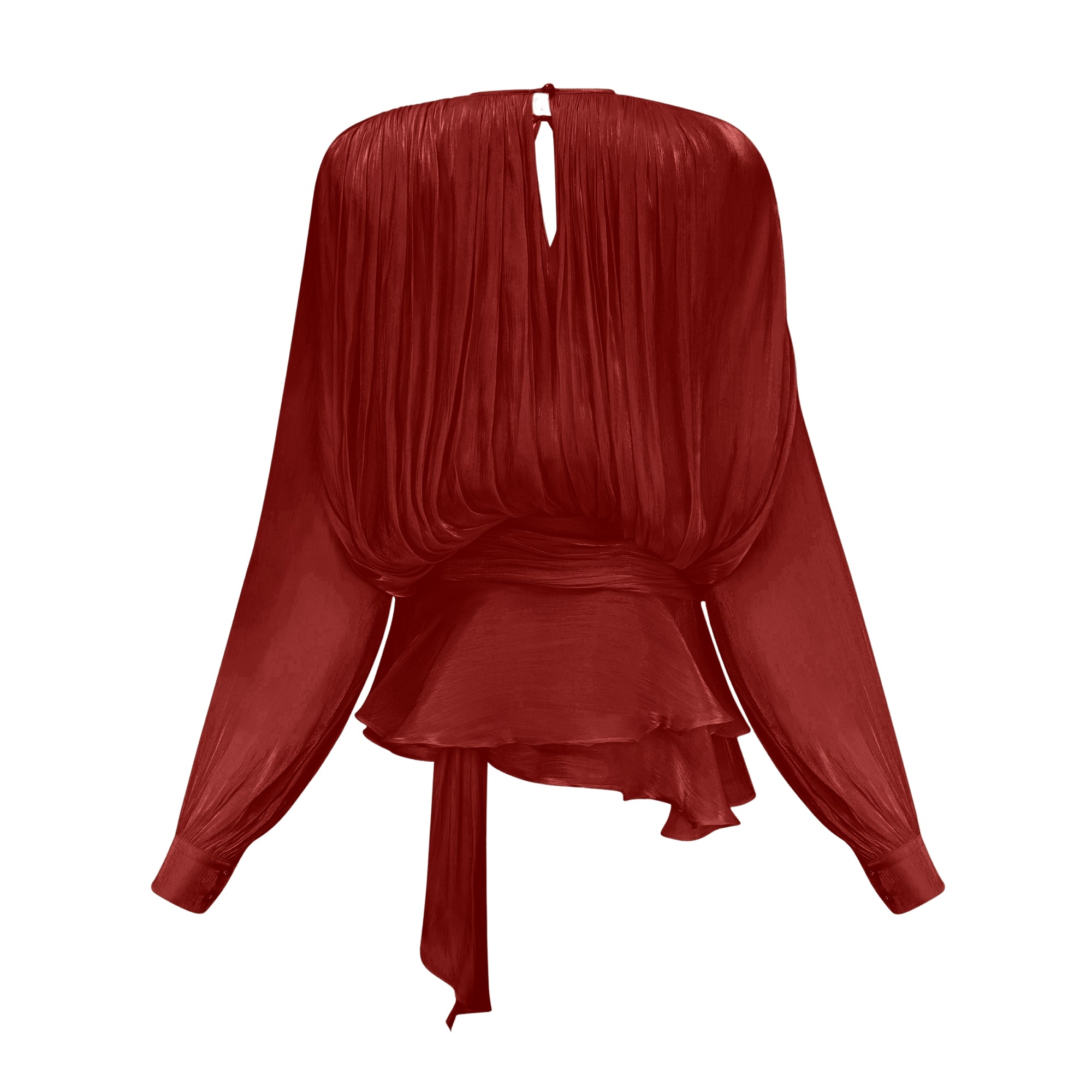 Nysara fully-pleated ruffled mini dress
