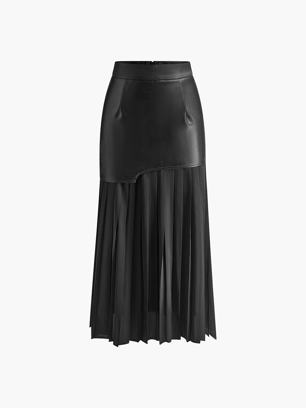 Lunessa pleated midi skirt