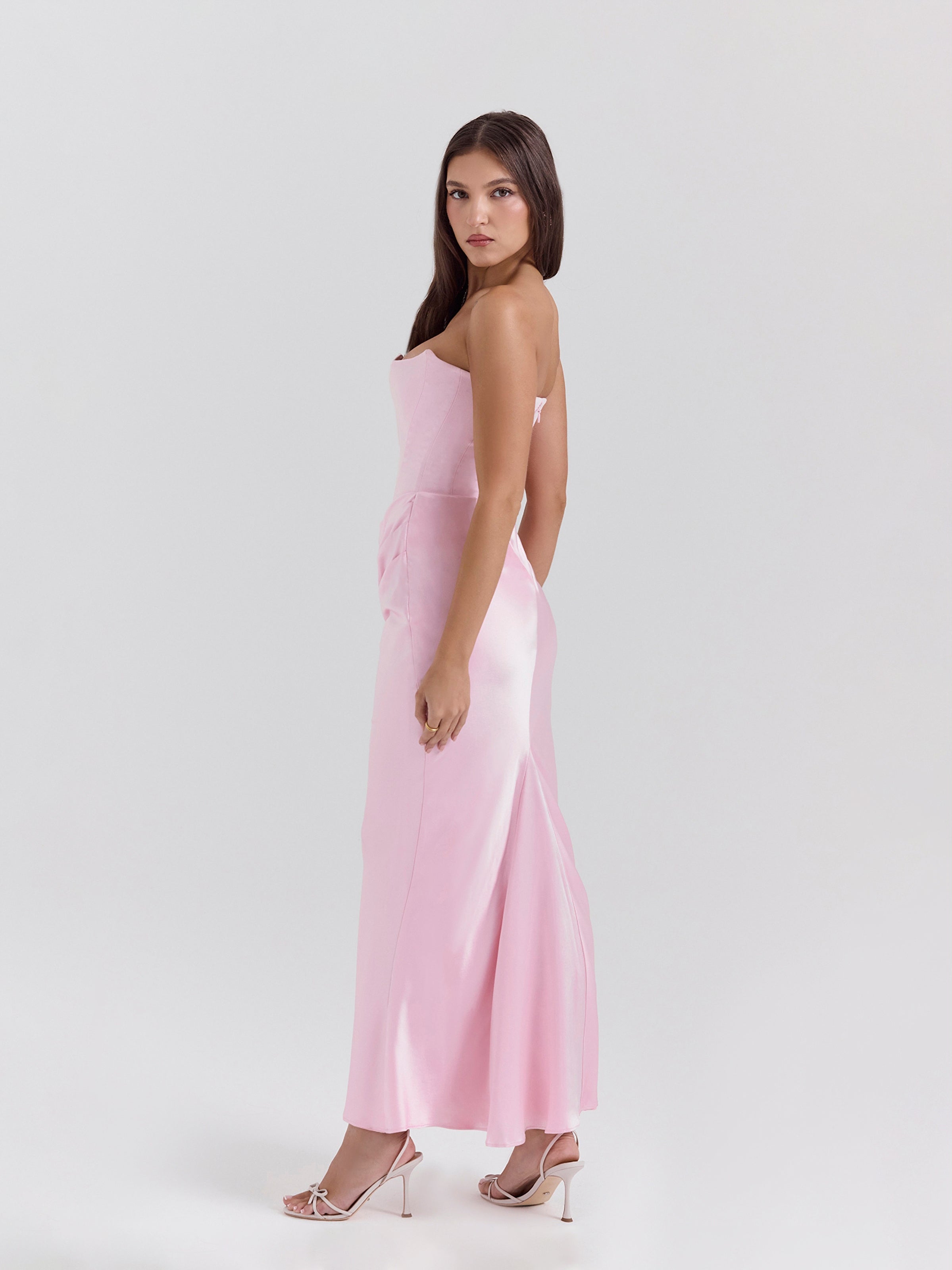 Vaelora maxi dress smoke