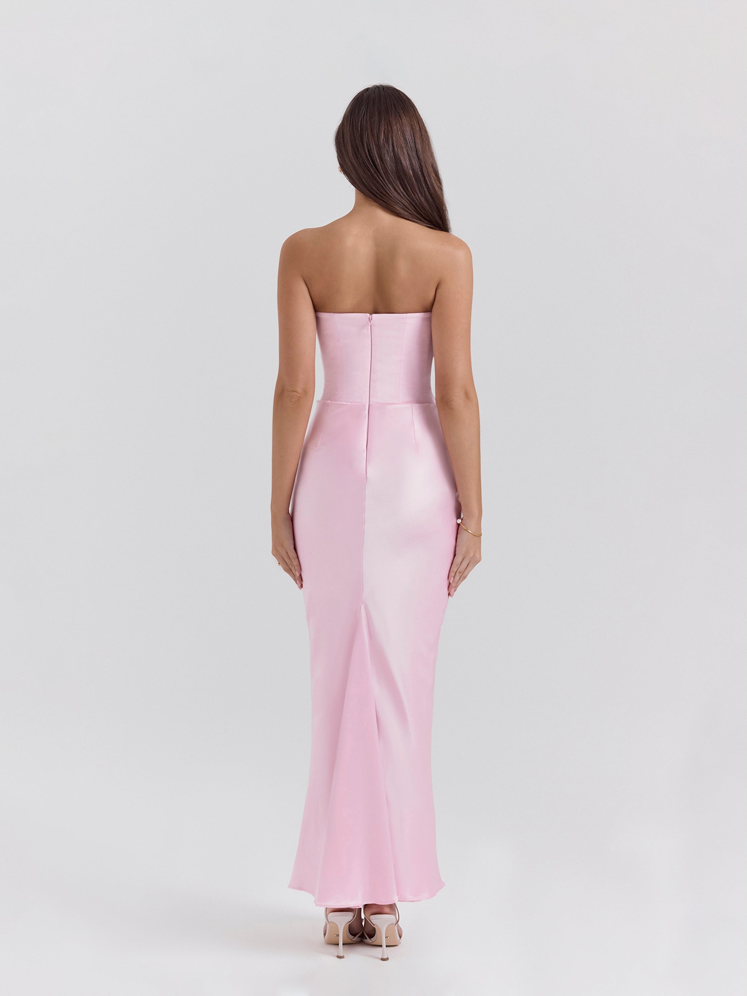 Vaelora maxi dress smoke