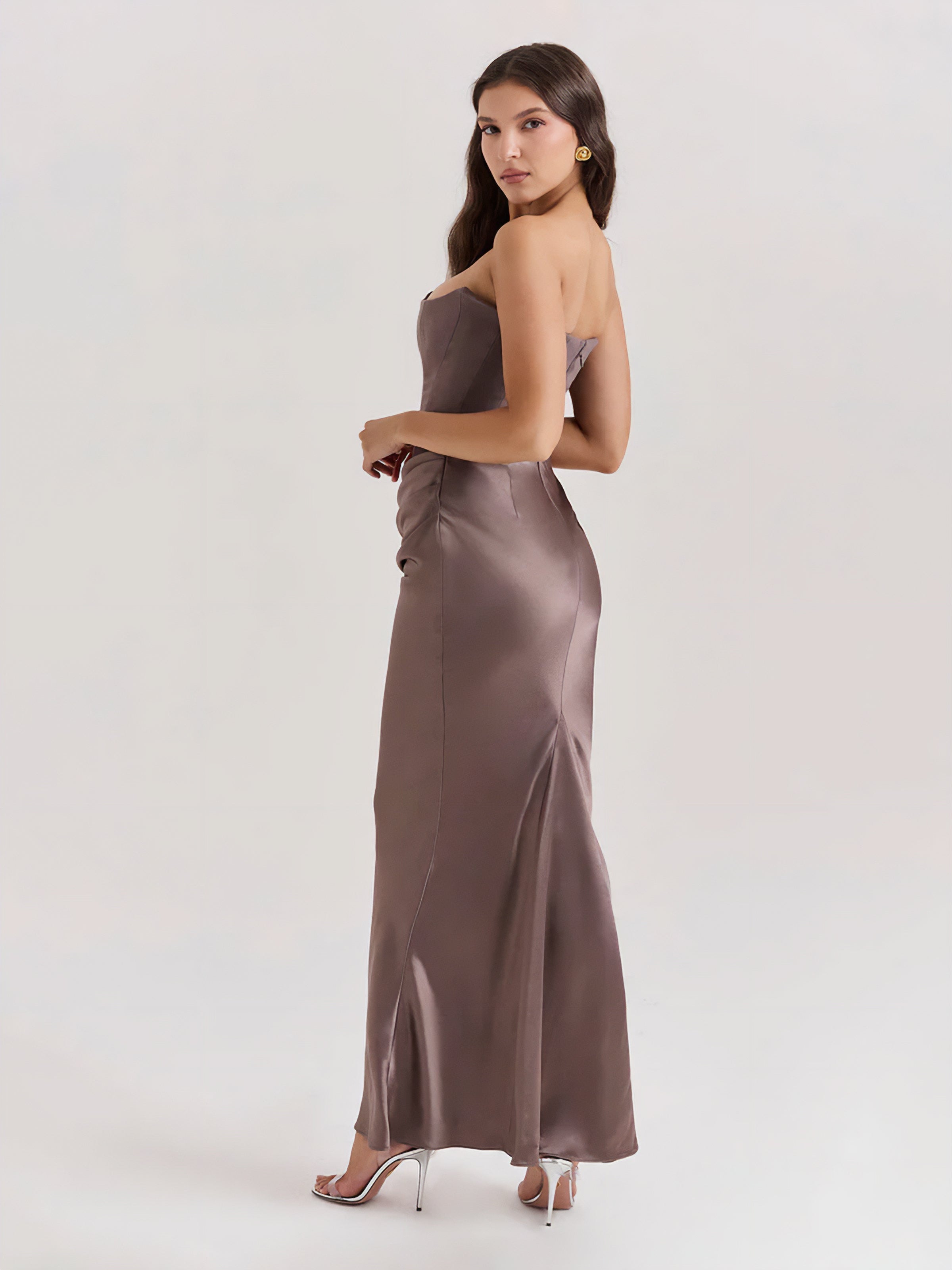 Vaelora maxi dress smoke